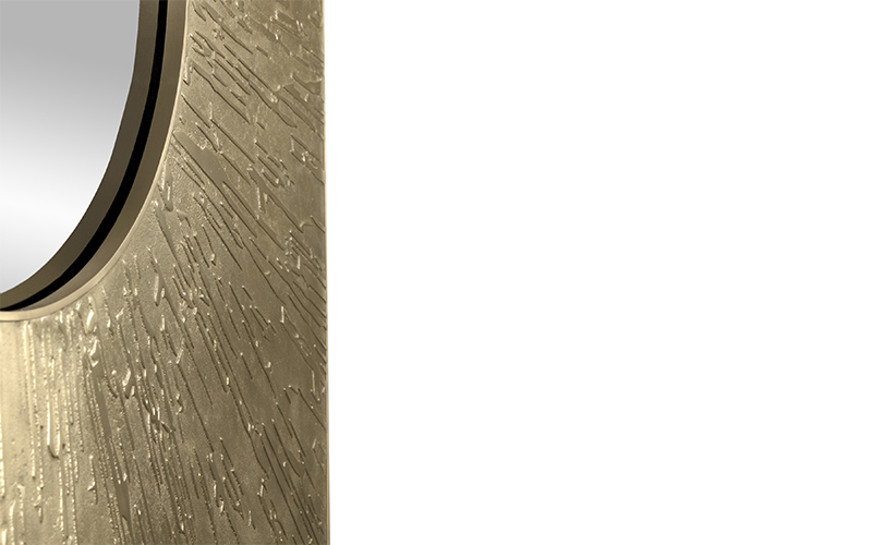 HULI Square | Modern Square Mirror by BRABBU